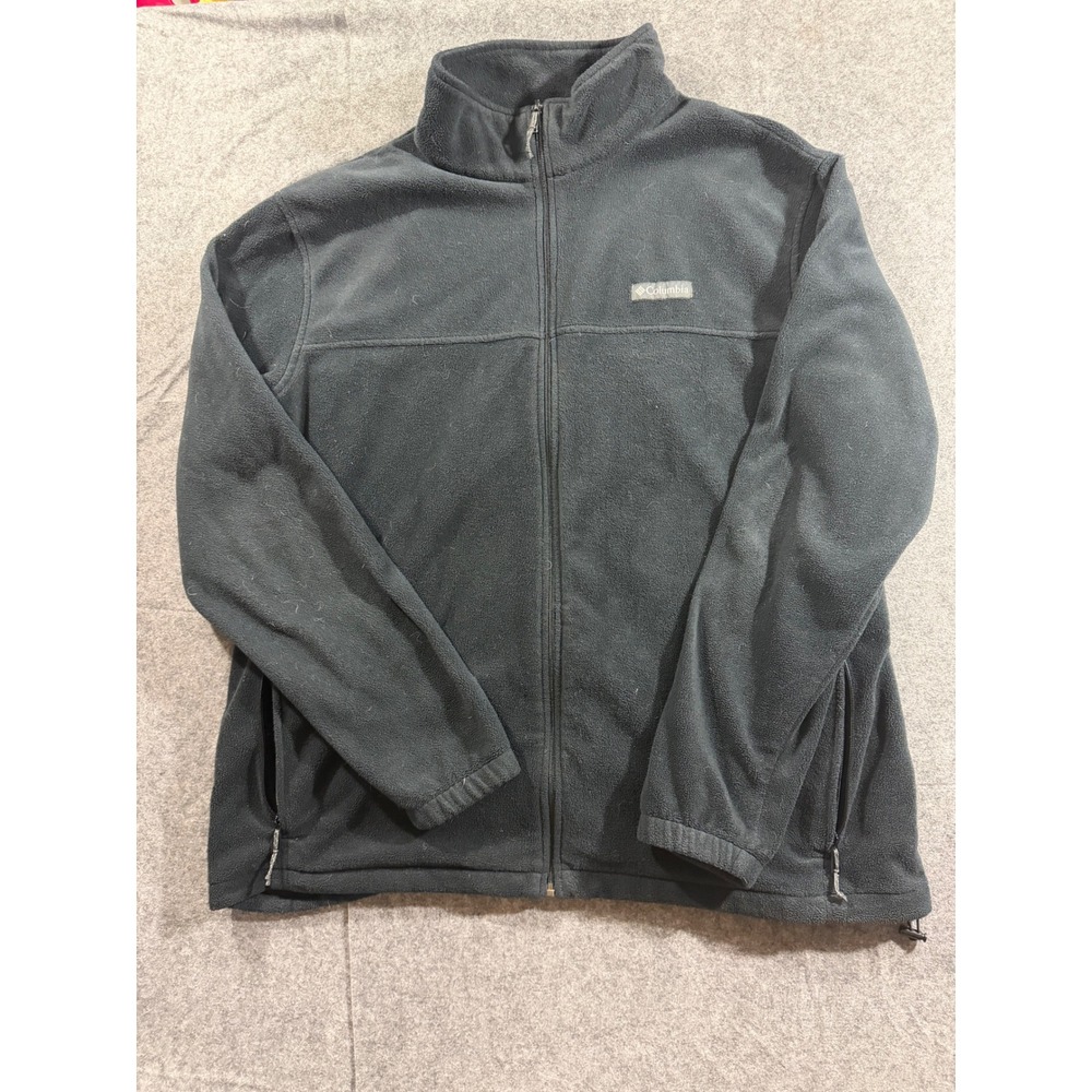 Columbia Mens 3XT Black Steens Mountain Full Zip Fleece Jacket Gorpcore Outdoors